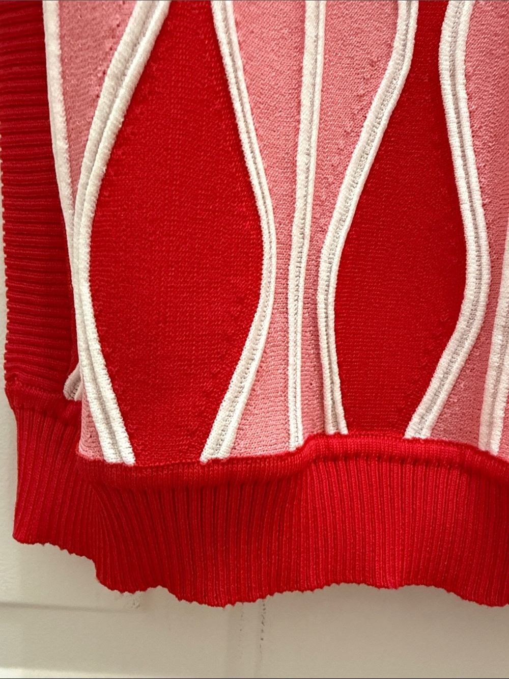 Eva Franco Red & Pink Sleeveless Knit Vest w/Anthropologie - Picture 4 of 6
